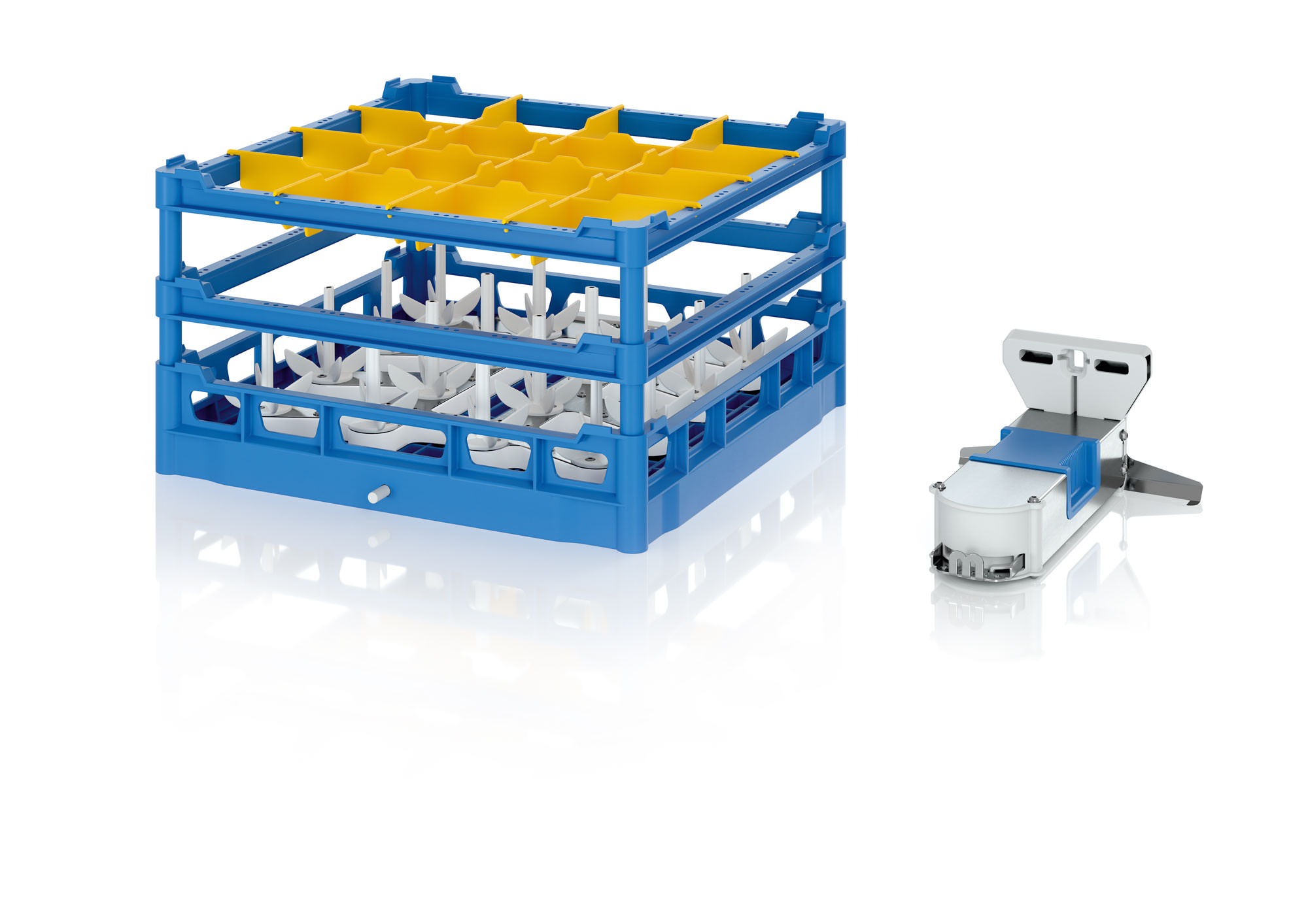 Flaschenkorb 16 Flaschen mit Adapter