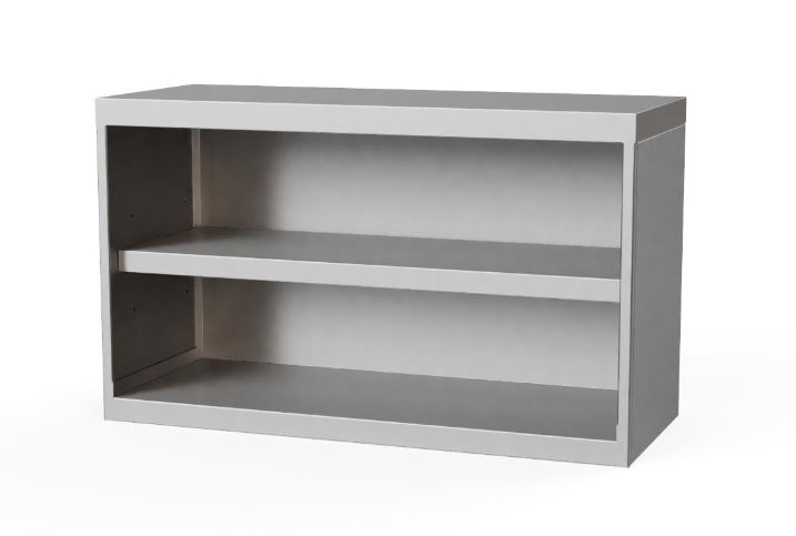 Wandschrank offen mit Zwischenbord