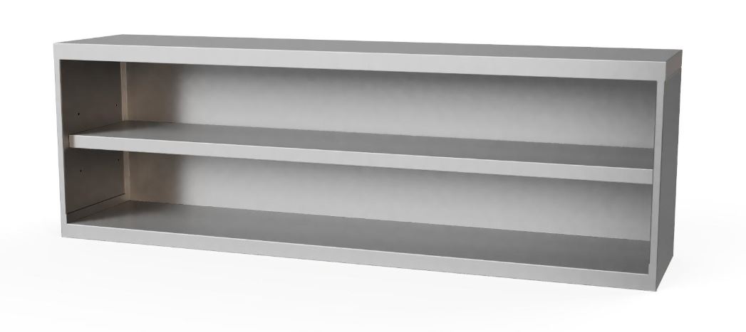 Wandschrank offen mit Zwischenbord