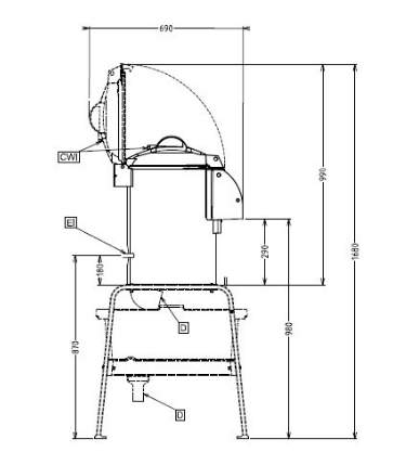 Kartoffelschälmaschine 230V 10Kg, T10E