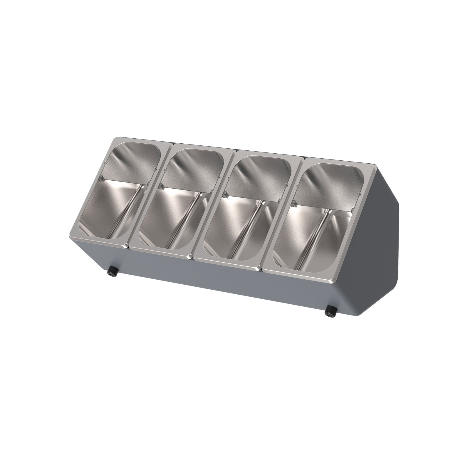 Besteckbox mit 4x GN1/4 Behältern