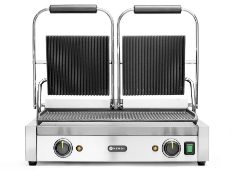Kontaktgrill 1/2 glatt und 1/2 gerillt